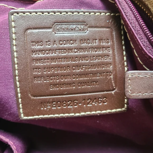 Coach Hamptons Madeline Signature Satchel Bag 12463 - Picture 7 of 16
